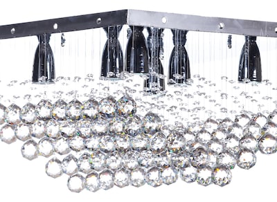 Foto 2 | Candil Colgante Gamalux Williams Krystal Plafón de 6 Luces