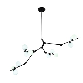 Foto 2 | Lámpara Candil Colgante Esferas De Cristal Echo Luxica Lighting Negro