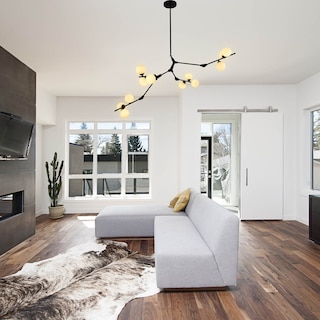 Foto 6 | Lámpara Candil Colgante Esferas De Cristal Echo Luxica Lighting Negro