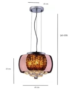 Foto 3 | Lampara Colgante Rosa