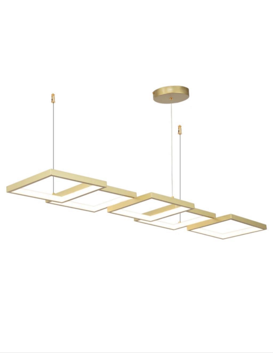 Foto 2 pulgar | Lámpara colgante Iluminación Luz Vic con 4 cuadros suspendidos