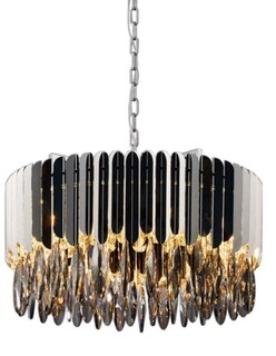 Foto 2 | Candil Colgante Iluminación Luz Vic de 8 Luces en Color Negro