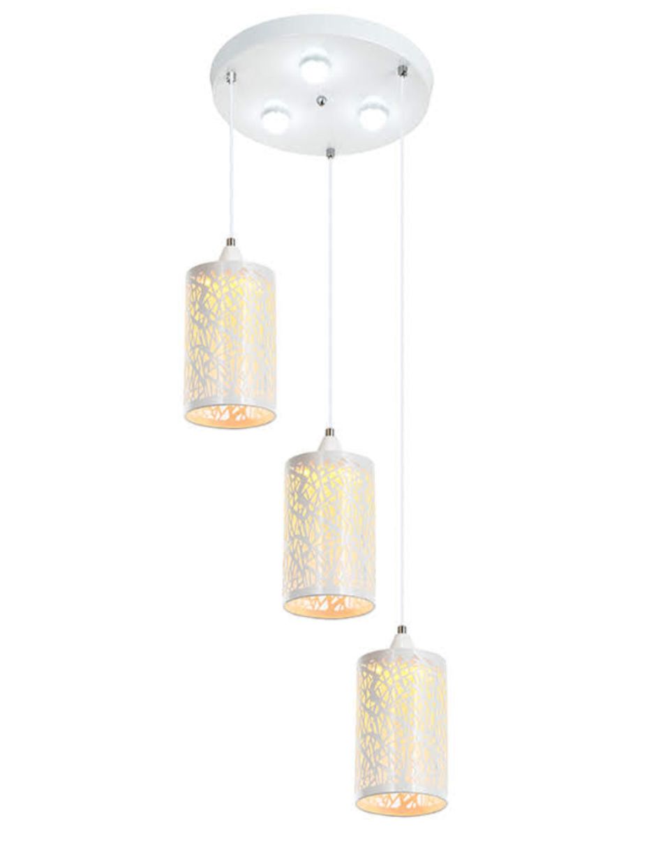 Foto 1 | Candil Iluminación Luz Vic Begonia 3 Luces