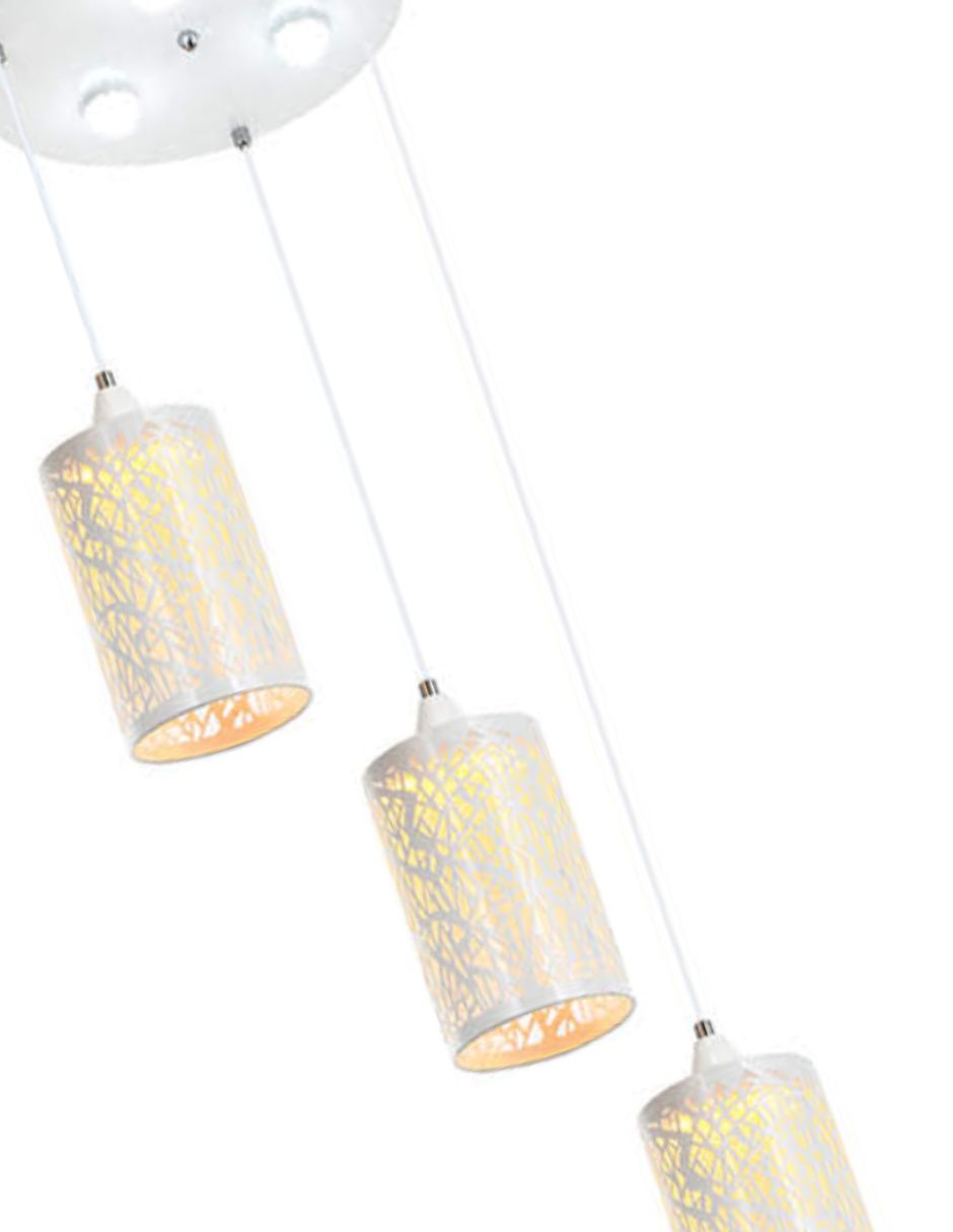 Foto 2 | Candil Iluminación Luz Vic Begonia 3 Luces