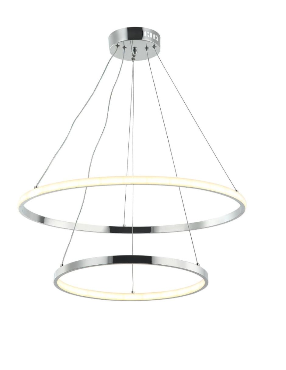 Foto 1 | Candil Colgante 2 Aros Led