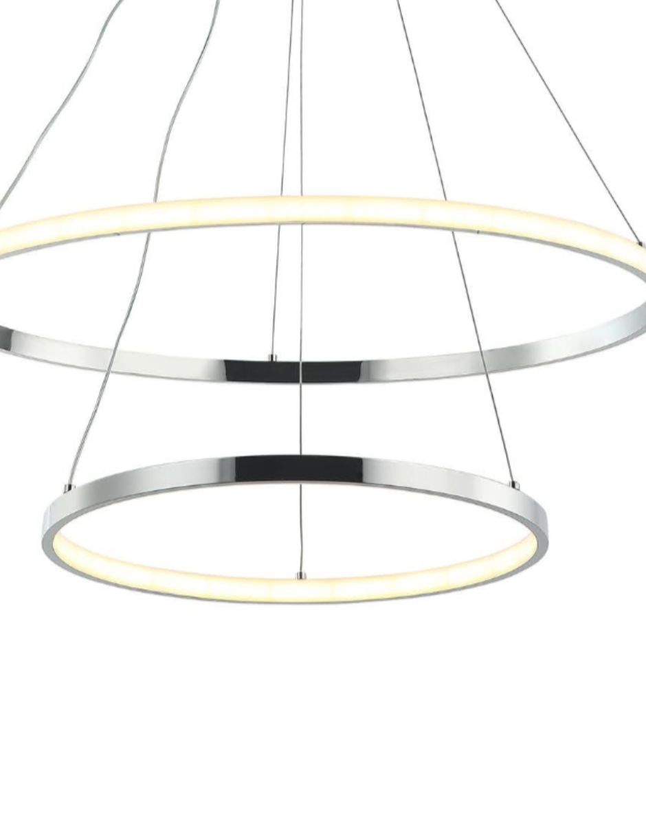 Foto 2 | Candil Colgante 2 Aros Led