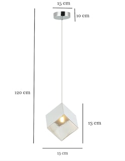Foto 3 | Candil Colgante Cubo Dad 1 Luz