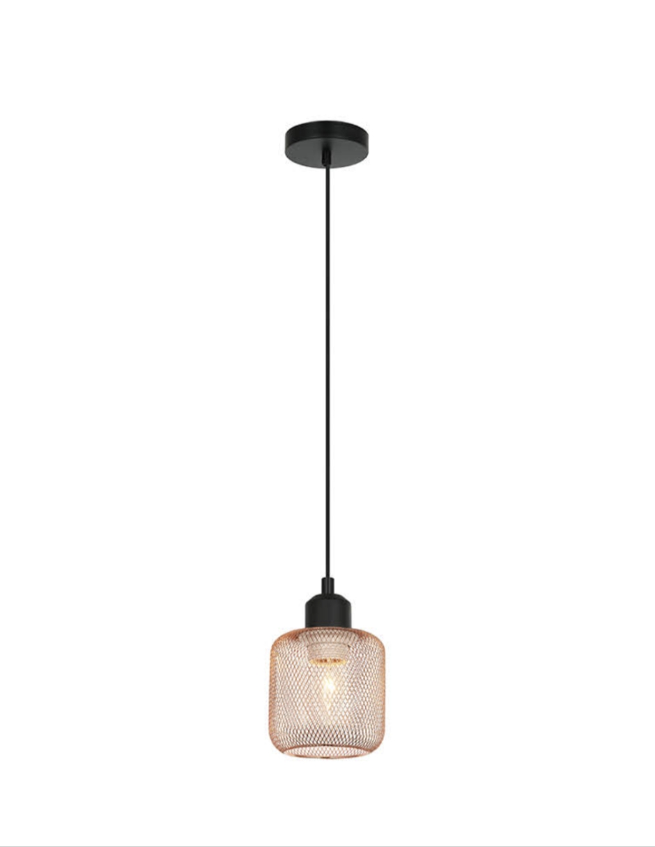 Foto 2 pulgar | Candil Iluminación Luz Vic Rust 1 Luz LED Negro