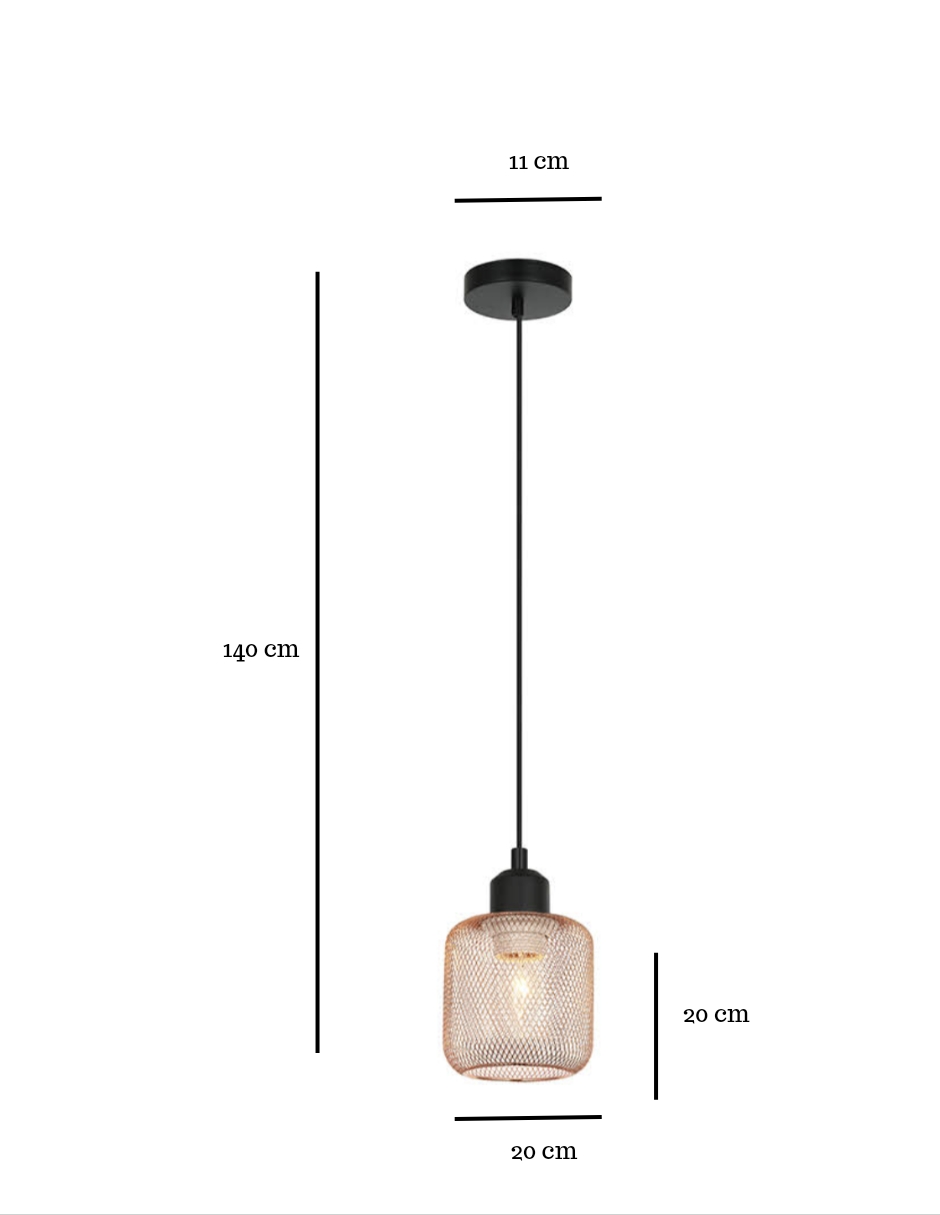 Foto 4 pulgar | Candil Iluminación Luz Vic Rust 1 Luz LED Negro