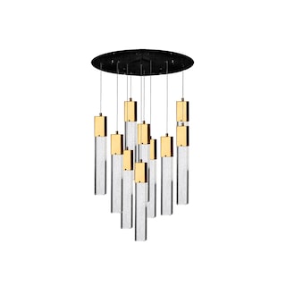 Foto 1 | Lámpara Colgante Cristal Cortado Led Star 10 Luces Alto Ajustable Gd