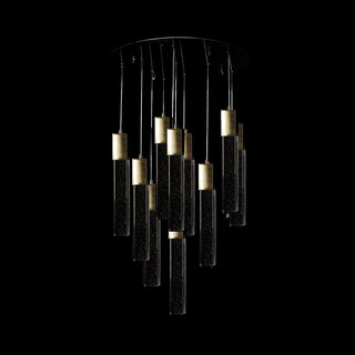 Foto 3 | Lámpara Colgante Cristal Cortado Led Star 10 Luces Alto Ajustable Gd