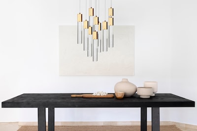Foto 5 | Lámpara Colgante Cristal Cortado Led Star 10 Luces Alto Ajustable Gd