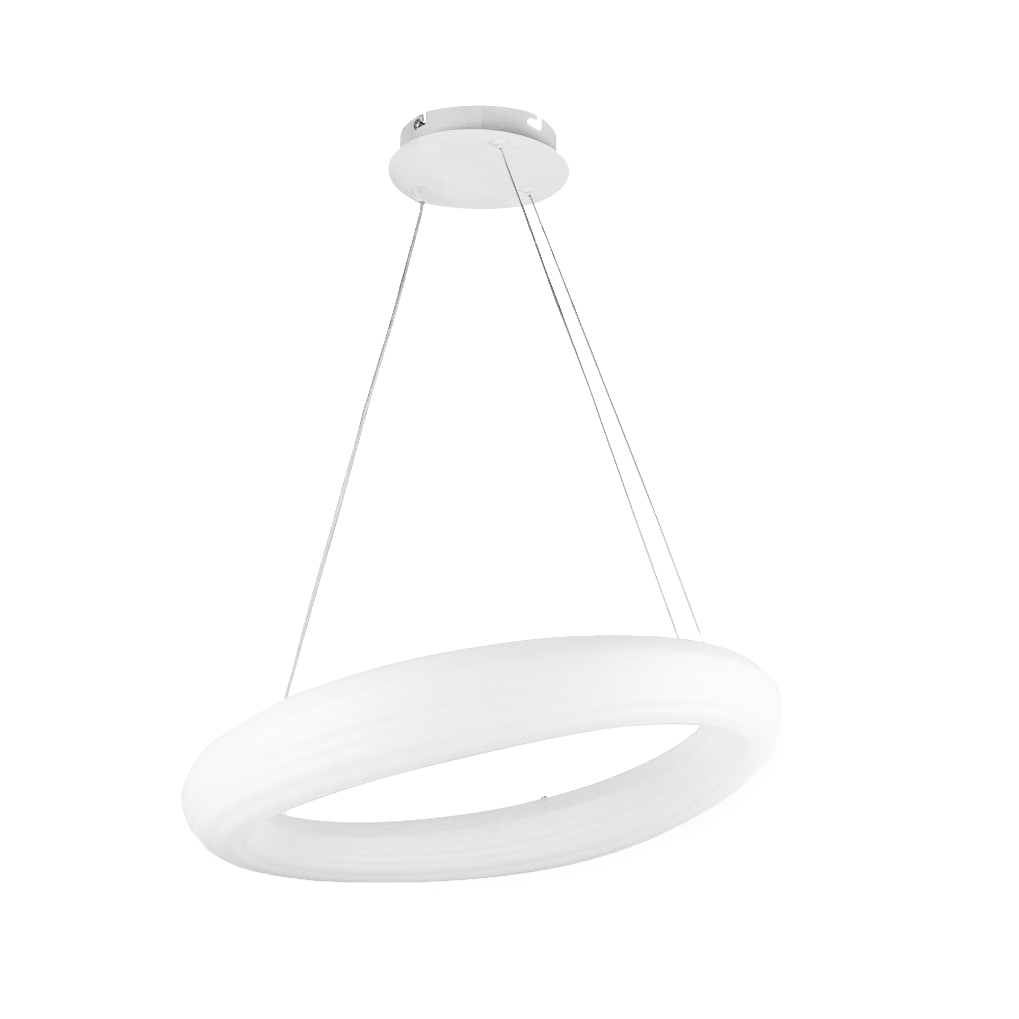 Foto 2 pulgar | Candil Colgante Con Luz Led Ajustable Cosmos Aro Blanco