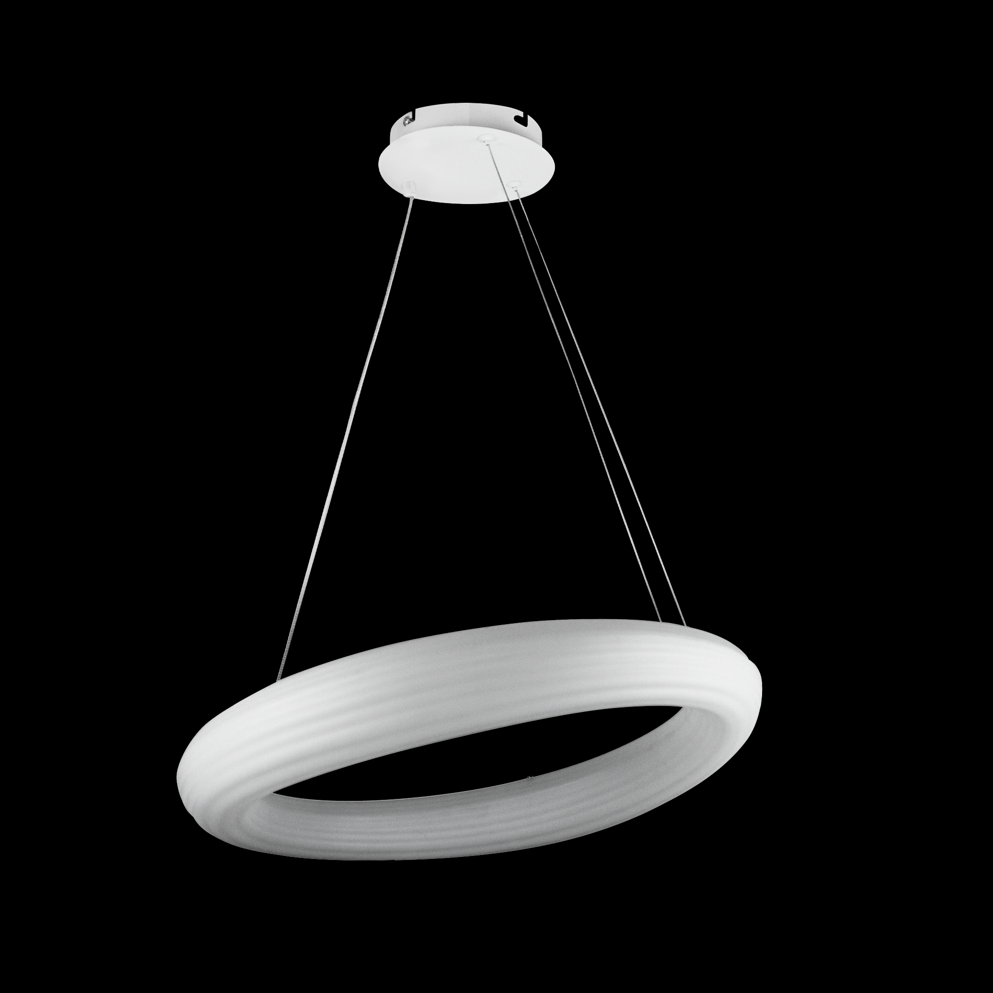 Foto 4 pulgar | Candil Colgante Con Luz Led Ajustable Cosmos Aro Blanco