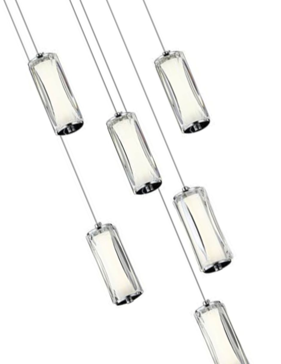 Foto 3 pulgar | Lampara Colgante Pinto Viderio 6 Luces