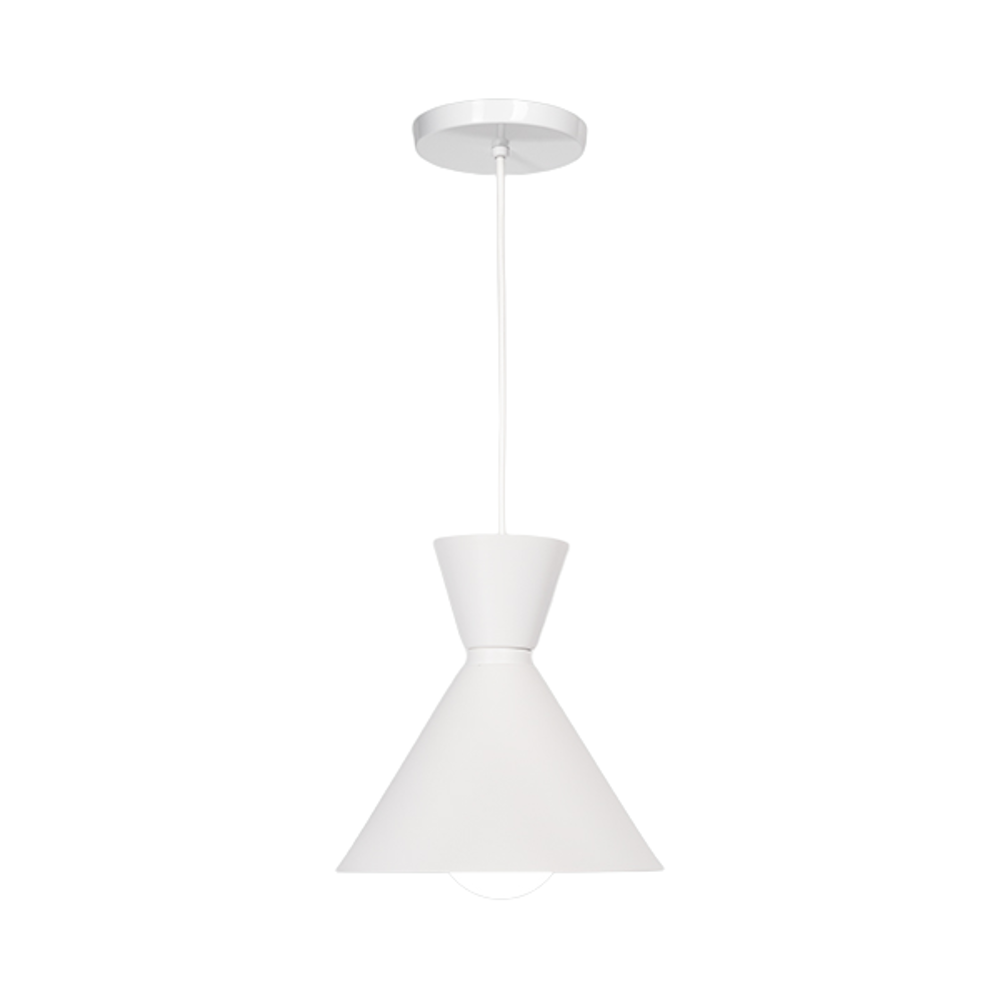 Luminario Colgante 20w Lamina Acero Inoxidable Blanco Maxxi