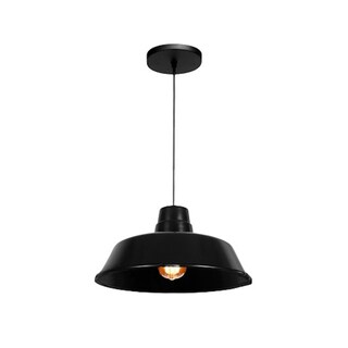 Foto 3 | Luminario Techo Colgante Campana Acero Negro Maxxi
