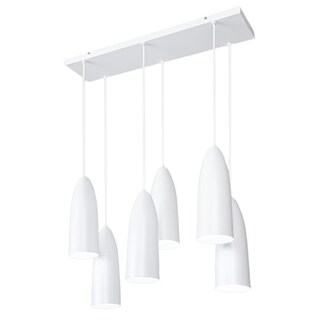 Foto 2 | Luminario Múltiple Colgante Campana Candil Maxxi MX-CL8057/B/6 Blanco 6 Candiles