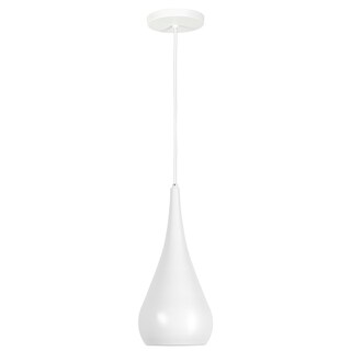 Foto 1 | Luminario Colgante Forma De Gota Acero Cromado Blanco Maxxi