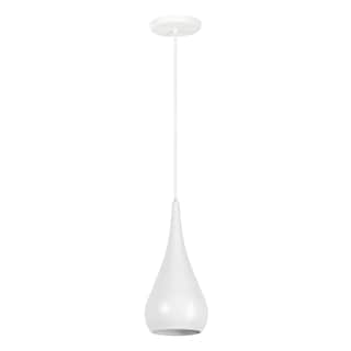 Foto 2 | Luminario Colgante Forma De Gota Acero Cromado Blanco Maxxi