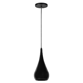 Foto 2 | Luminario Colgante Forma De Gota Acero Cromado Negro Maxxi