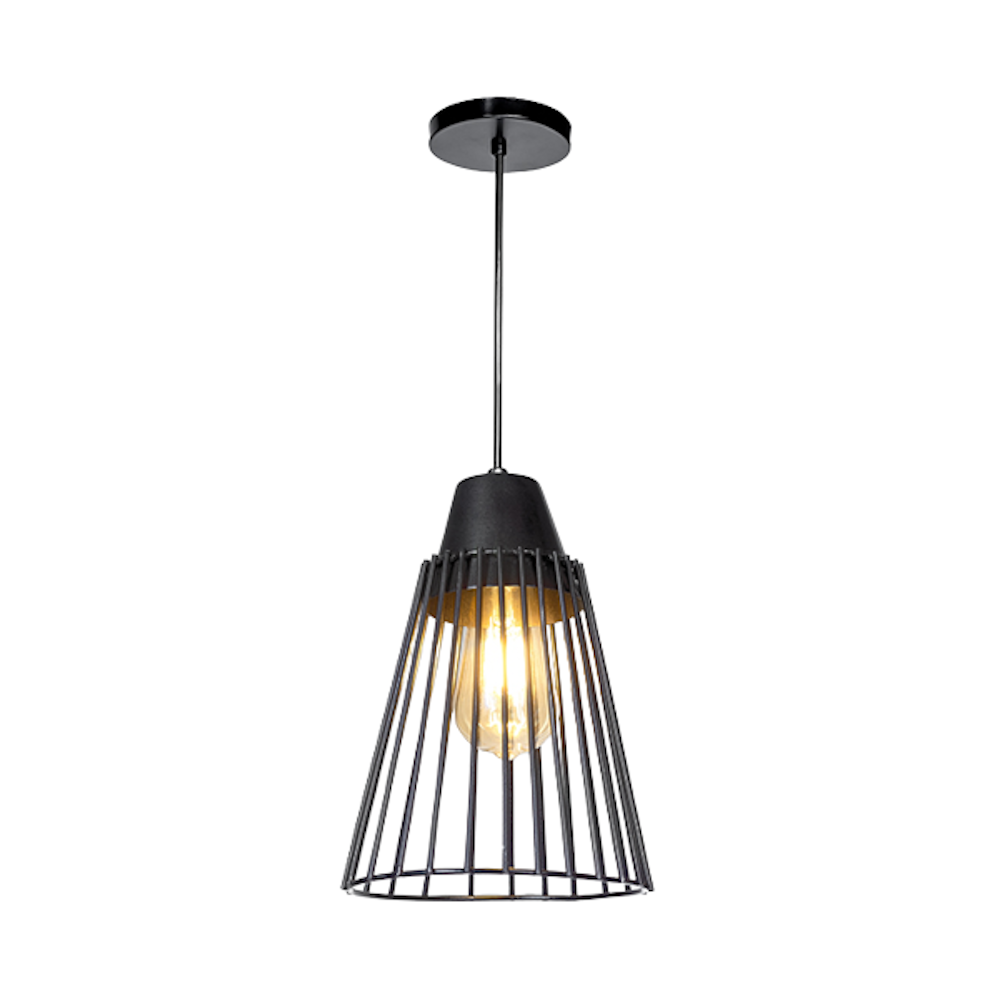 Foto 1 | Luminario Colgante Metal Negro Acero Inoxidable Maxxi