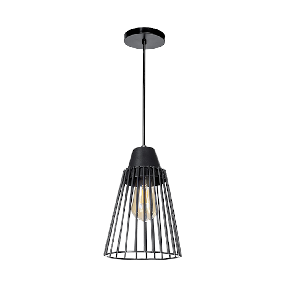 Foto 3 pulgar | Luminario Colgante Metal Negro Acero Inoxidable Maxxi