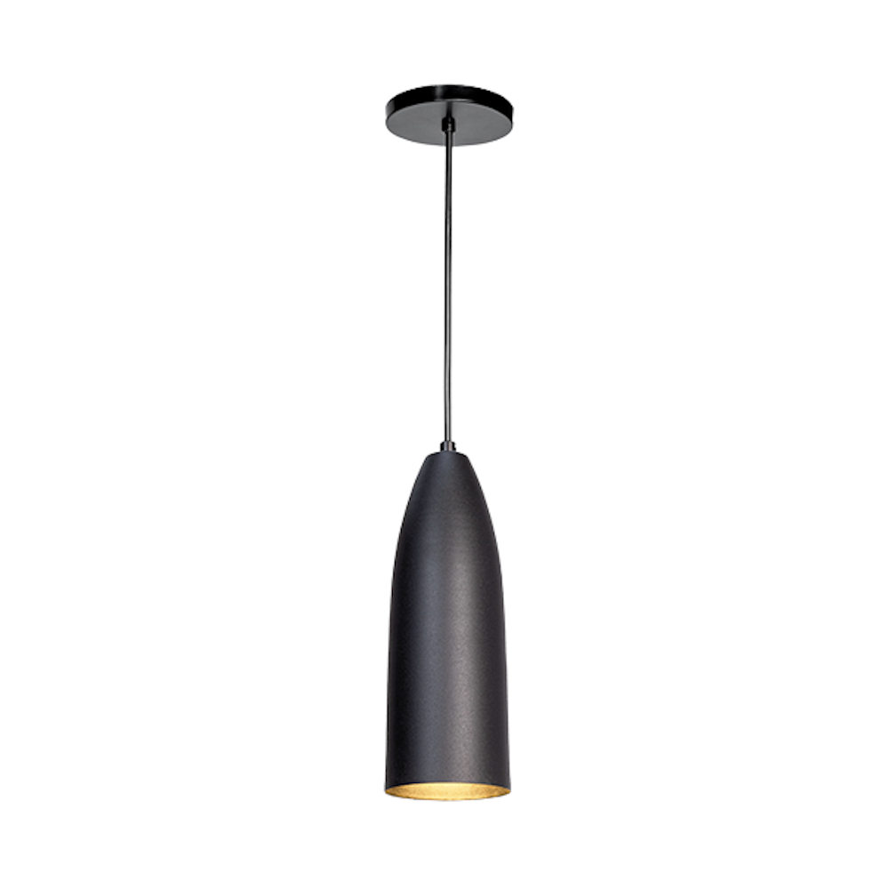 Luminario Colgante Acero Inoxidable Negro Mate Maxxi