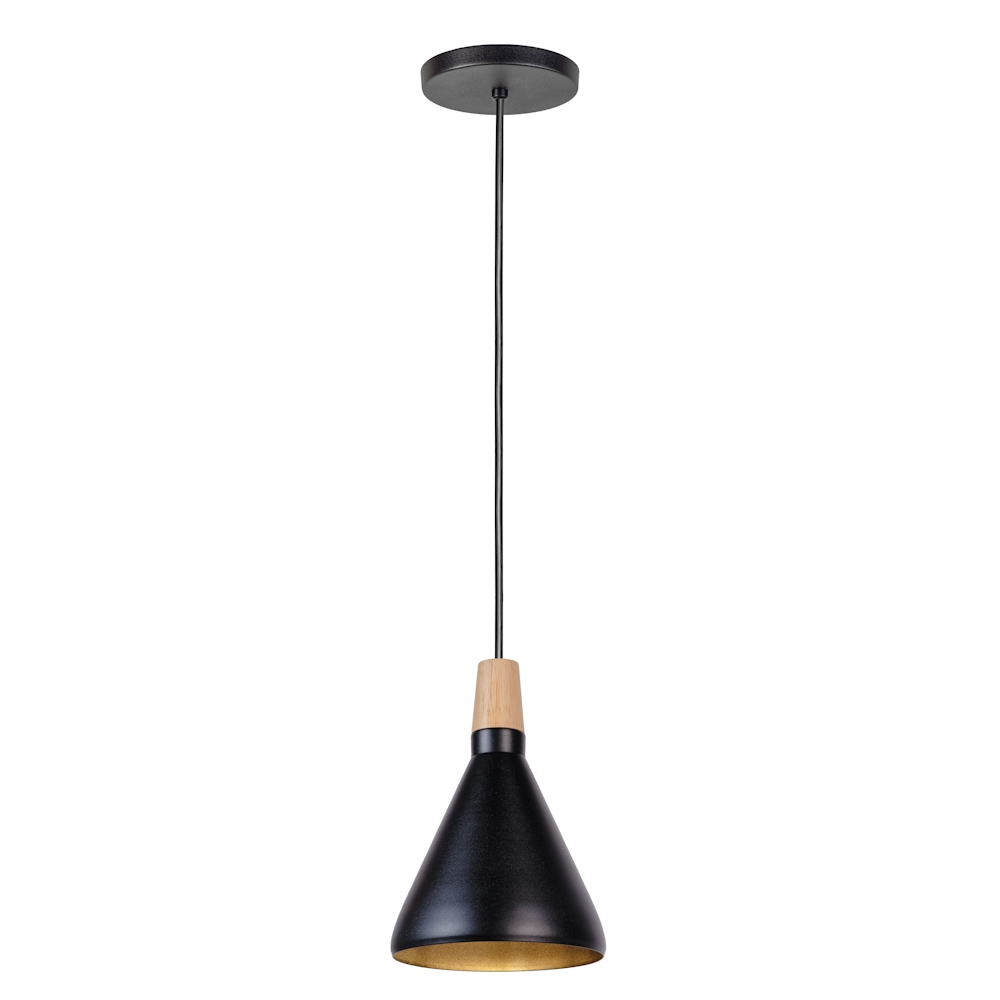 Foto 1 | Lampara Colgante Maxxi Individual de Campana Negro