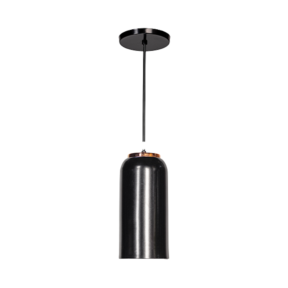 Foto 3 pulgar | Luminario Colgante Metal Negro/cobre 1 X E26 Maxxi