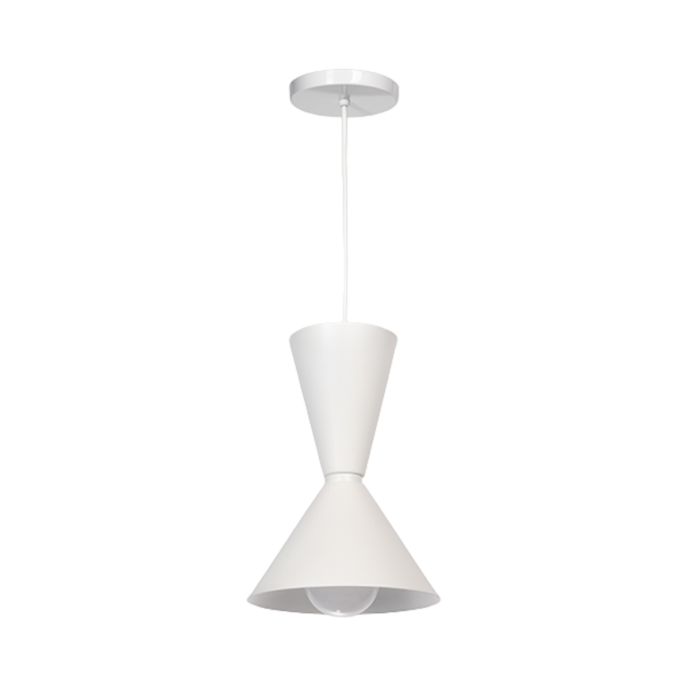 Foto 3 pulgar | Luminador Colgante Acero Inoxidable Blanco Mate Maxxi