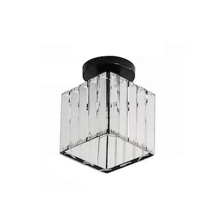 Foto 1 | Lámpara De Techo Cuadrado Colgante De Cristal Eo Safe Imports Esi-10262 Negro