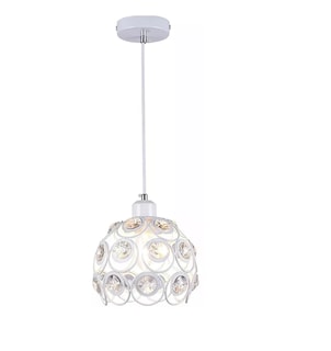 Foto 1 | Lámpara de Techo Lab.G Blanca de Cristal