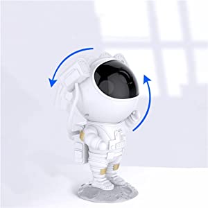 Foto 3 | Astronauta Proyector De Estrellas, 360° Adjustable Luces Astronauta Proyector Lámpara De Proyector De Techo De