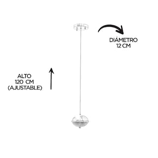 Foto 6 | Lámpara De Techo Led Gamalux Flotante Cristal De 1 Luz