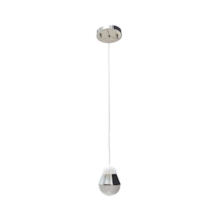 Foto 1 | Lámpara De Techo Led Flotante Acero Inox Y Cristal De 1 Luz