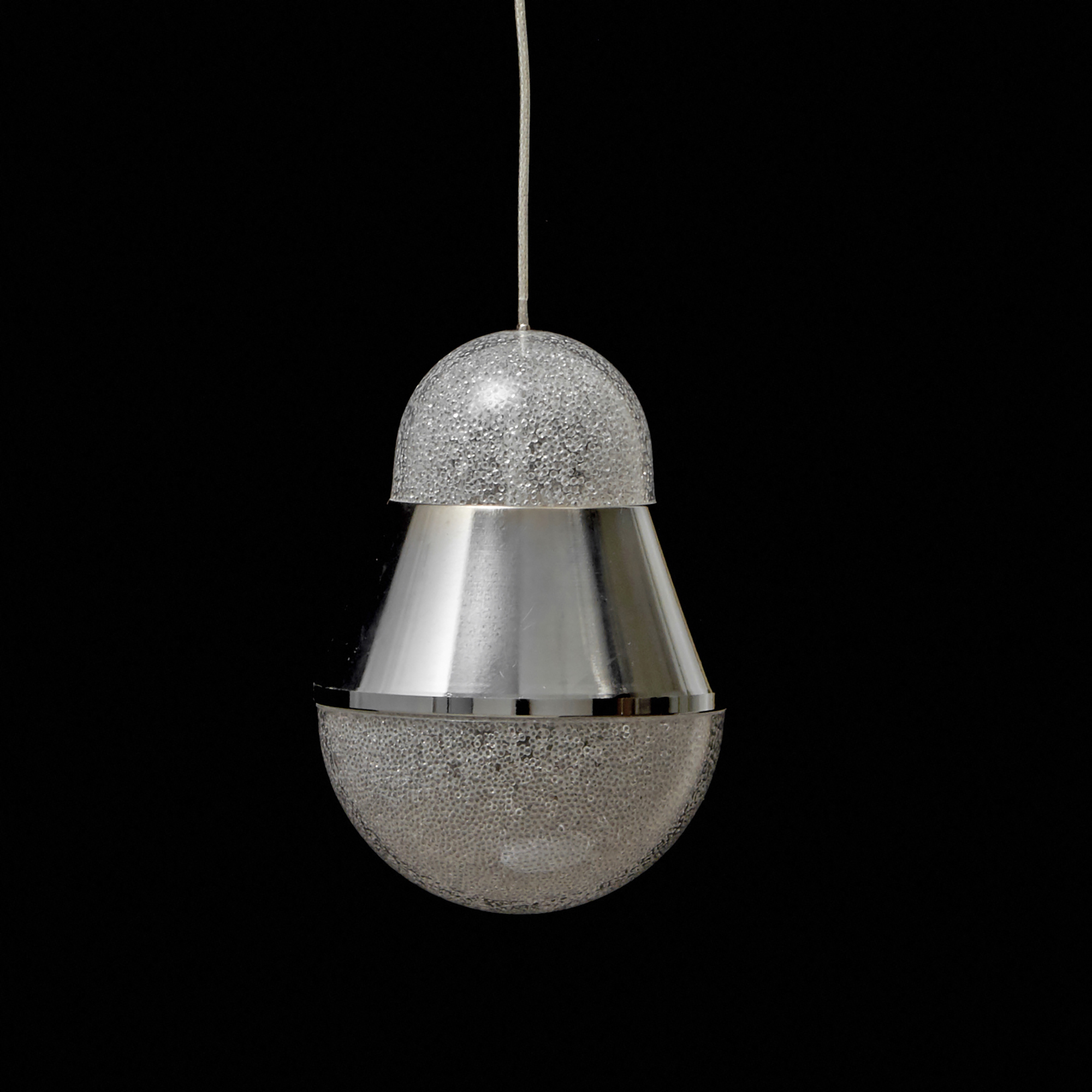 Foto 5 pulgar | Lámpara De Techo Led Flotante Acero Inox Y Cristal De 1 Luz