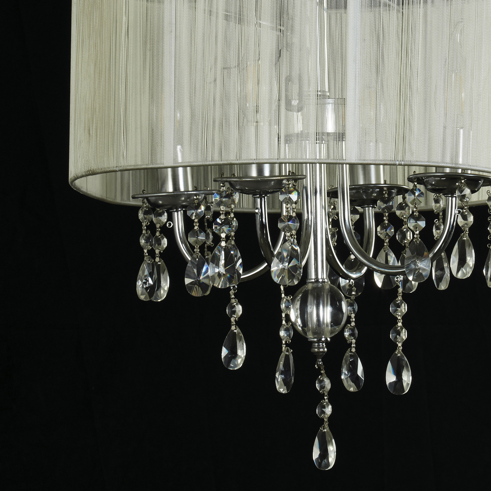 Foto 4 | Candil Colgante Gamalux Cristal Palace Canario de 4 Luces