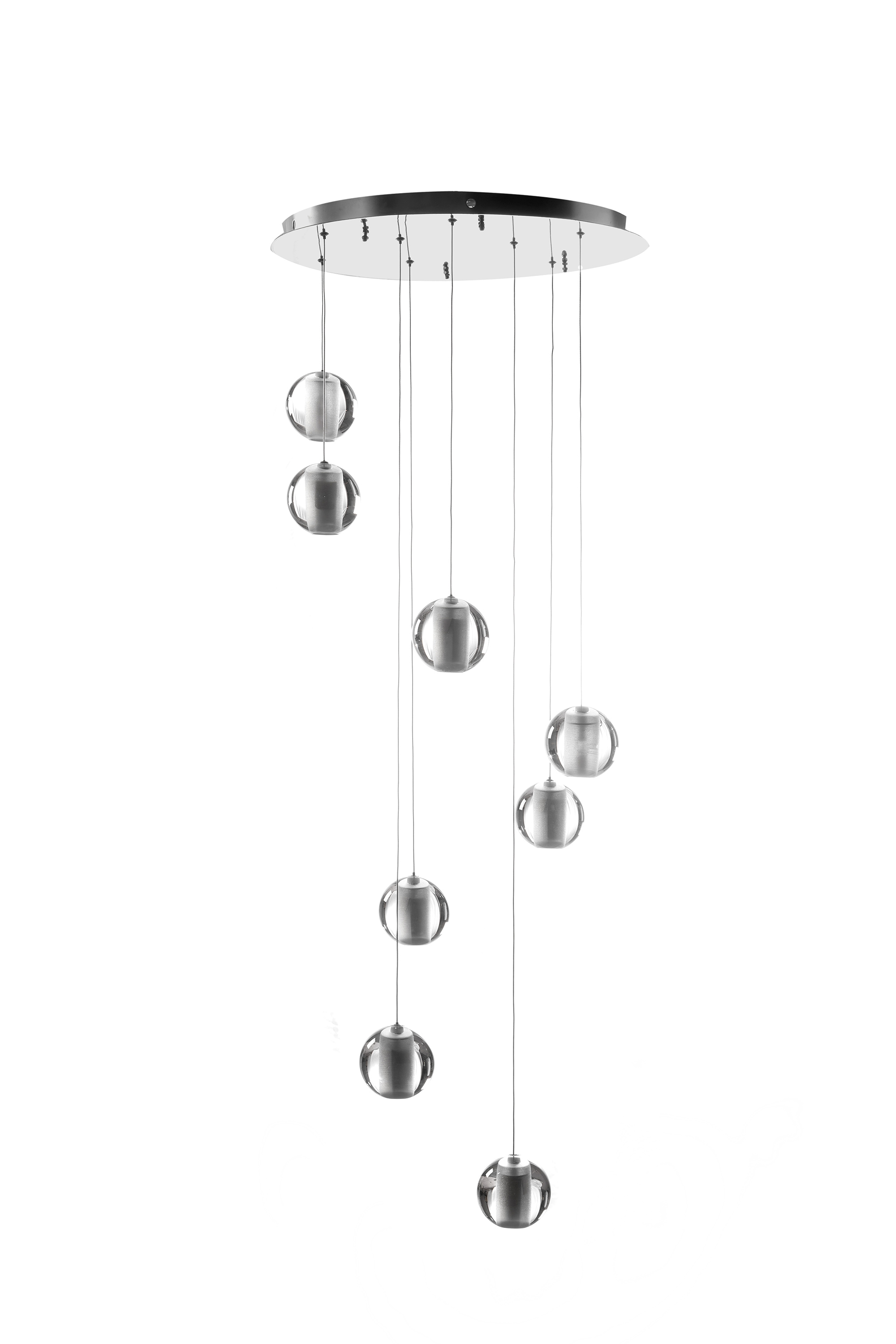 Foto 1 | Candil de Techo Cristal Gamalux Premier Espiral de 8 Luces
