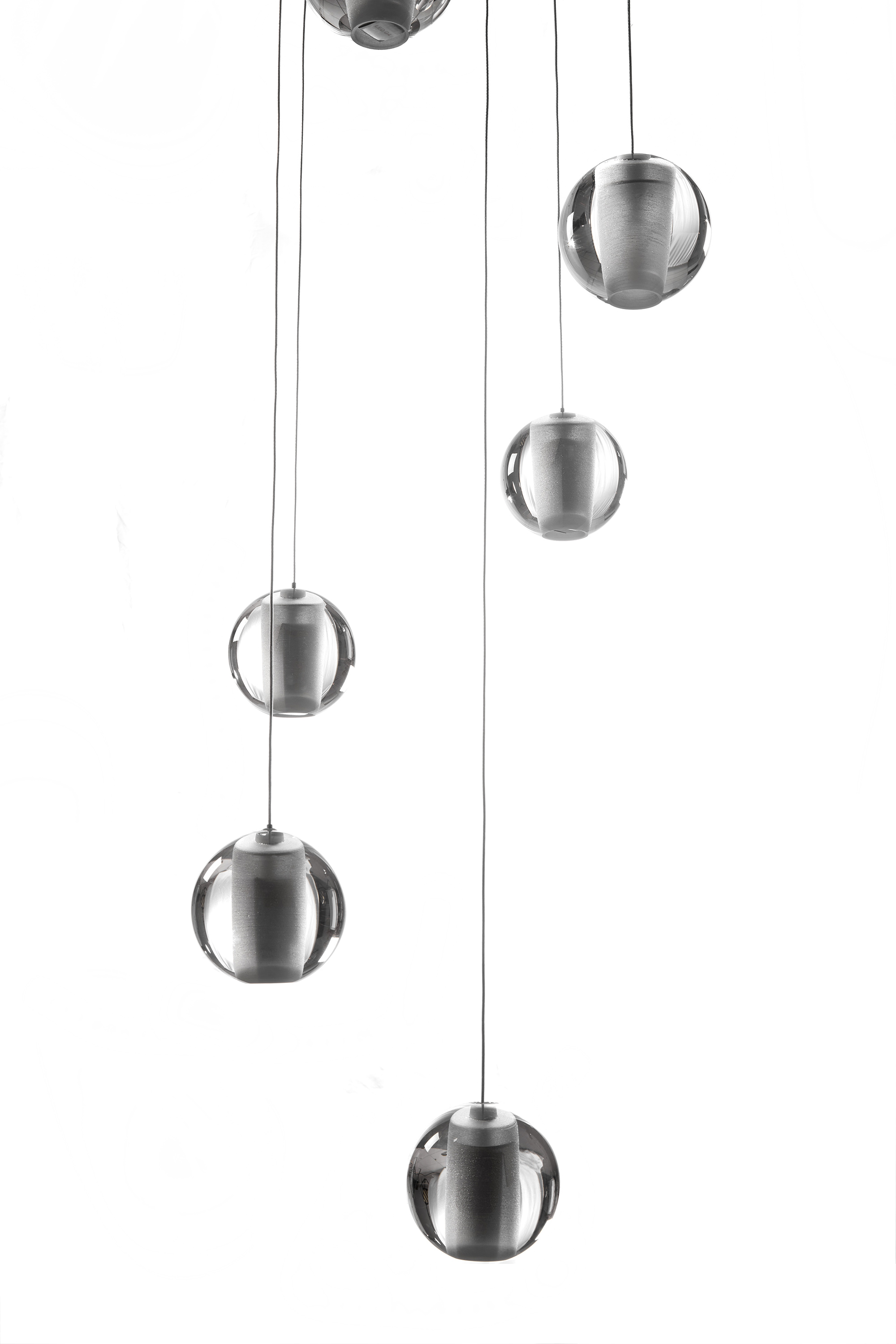 Foto 3 pulgar | Candil de Techo Cristal Gamalux Premier Espiral de 8 Luces