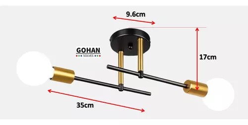 Foto 3 | Lámpara para Techo o Pared Tipo Araña con Manecillas Movibles o Ajustables
