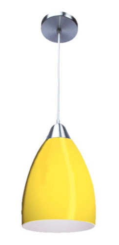 Lámpara Techo Luminario Colgante Vídrio Soplado Maxxi Mx-cl1810-5 Amarillo