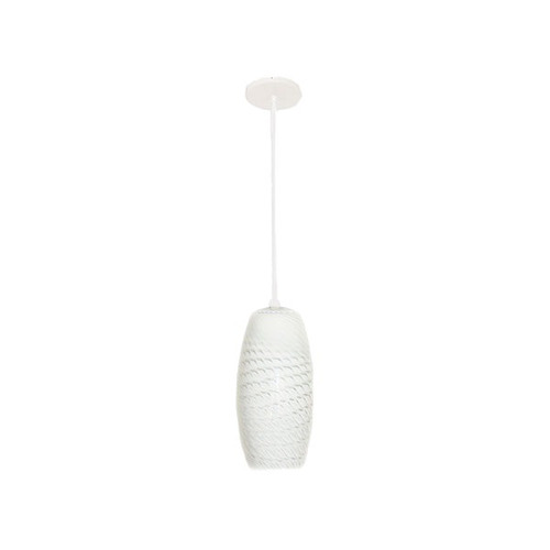 Foto 2 pulgar | Lámpara Techo Colgante Vidrio Mate Texturizado Maxxi Mx-cl7002 Blanco