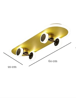 Foto 3 | Lámpara de Techo Patineta con Luz Cálida para Niños