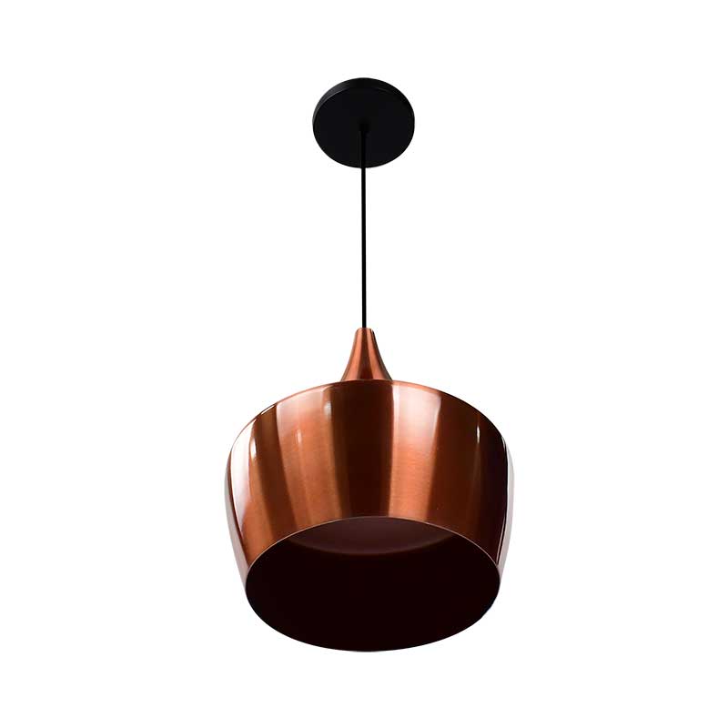 Foto 3 pulgar | Luminario Colgante Campana Metálica Anodizado Cobre Maxxi