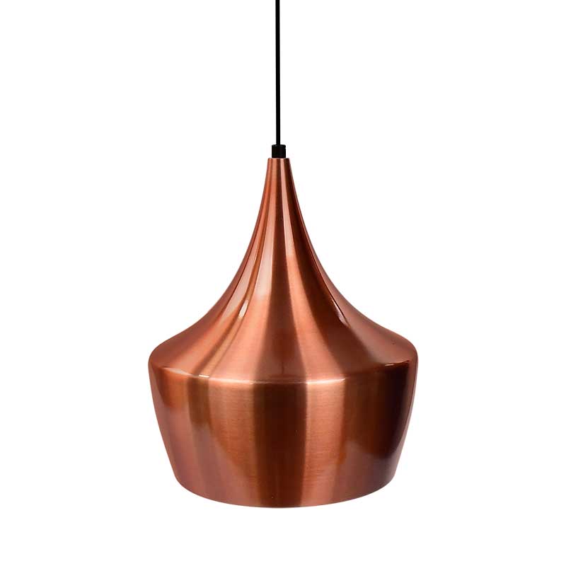 Foto 4 pulgar | Luminario Colgante Campana Metálica Anodizado Cobre Maxxi