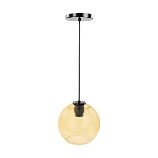 Foto 1 | Lámpara Techo Colgante Vidrio Esfera Maxxi Ambar