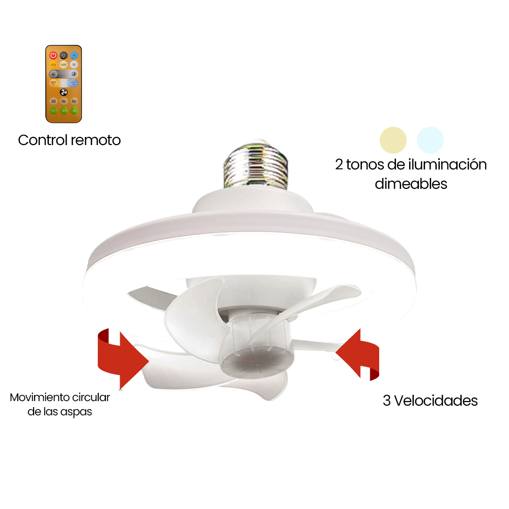 Foto 5 | Foco Ventilador Mil Luces Quinta