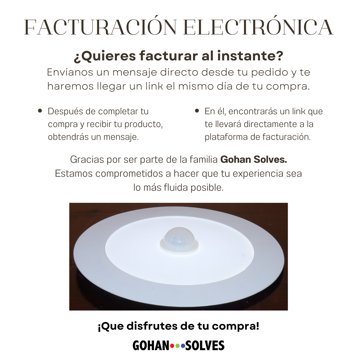 Foto 7 pulgar | Plafon Led 9w C/ Sensor de Movimiento Luz Blanca