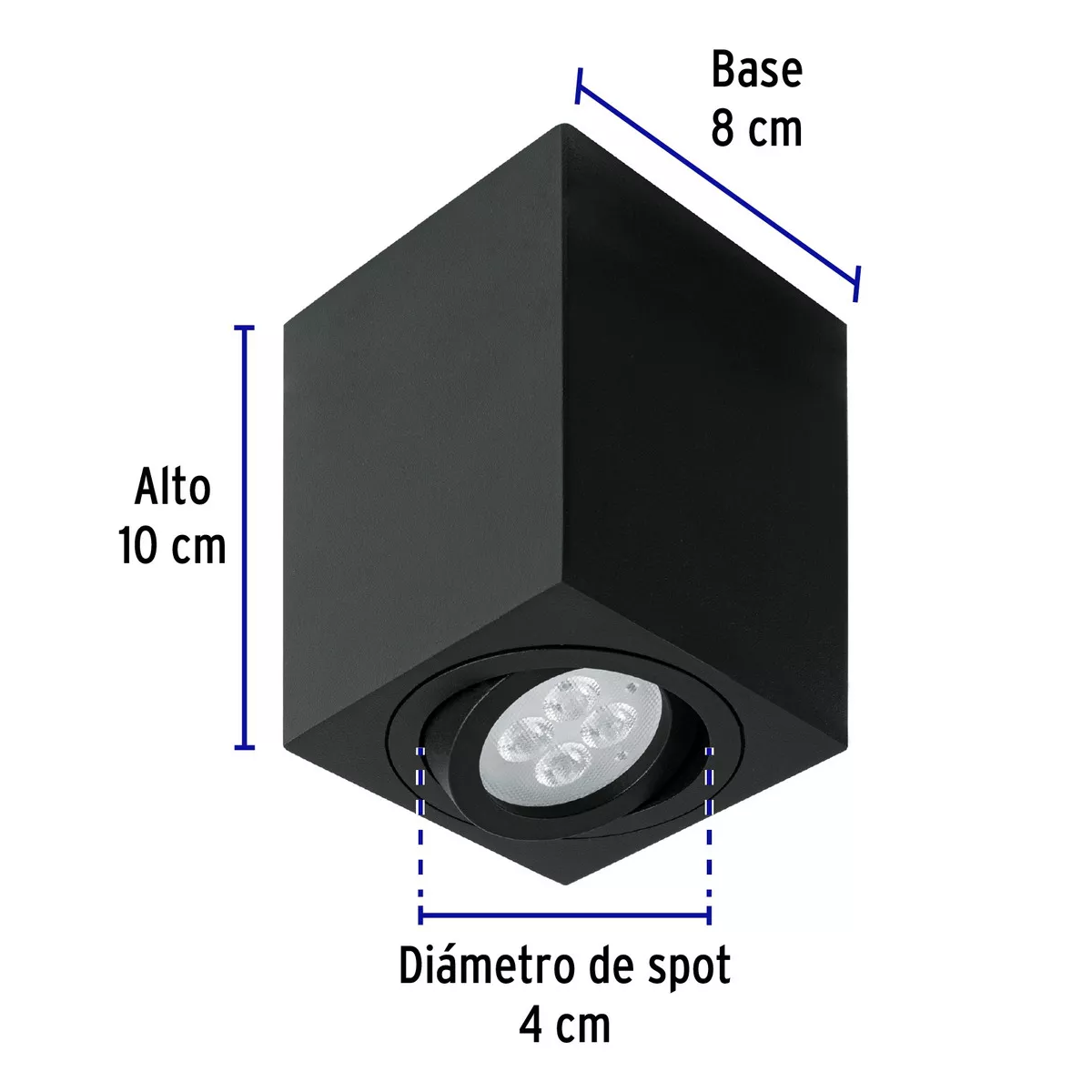 Foto 3 pulgar | Luminario Sobreponer Eo Safe Imports  Esi-14305 Negro